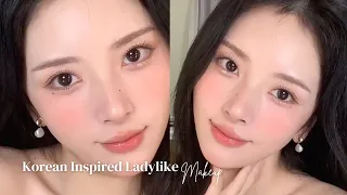 Korean Ladylike🍈 Honeydew Tone Makeup | Elegant Archetype | Low visual Weight Beauties by 小春雪酱