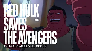 Red Hulk saves The Avengers | Avengers Assemble