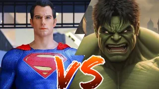 Incredible Hulk vs Superman [Death Battle]Who would win the battle?#hulk #superman #marvel #gaming