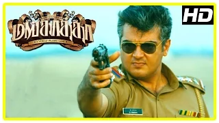 Mankatha Tamil Movie Scenes | Ajith Intro | Ajith fights police to save Aravind Akash | Thala 50