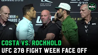 Paulo Costa vs. Luke Rockhold Fight Week Face Off | UFC 278 Press Conference