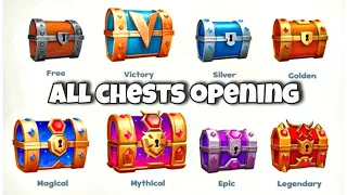 Castle crush all mega chest opening😻( Great+Magical+Mythical+victory)| Castle crush