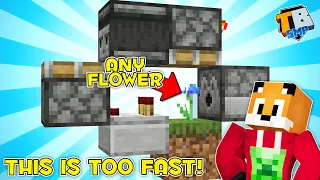 Minecraft » THIS FLOWER FARM IS OVER POWERED!!! « Truly Bedrock SMP [13]