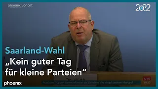 Pressekonferenz der AfD mit Christian Wirth zum Ausgang der Landtagswahl am 28.03.22