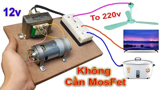 Chế Máy Phát Điện 220v Bằng Motor 775 Không Cần Mosfet vẫn ra điện công suất lớn