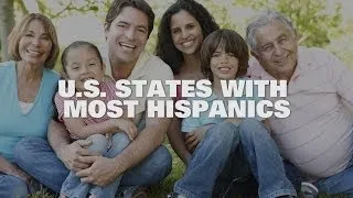 Top Ten US States with the Most Hispanics 2014