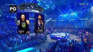 Roman Reigns vs Robert Roode Tables Match