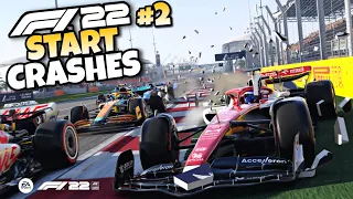 F1 22 START CRASHES #2