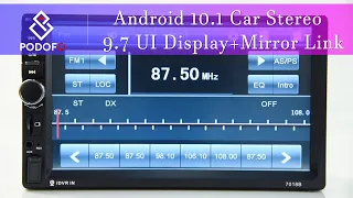 Android 10.1 Car Radio Stereo 9.7‘’Capacitive Touch Screen HD (Q3534)UI display+mirror link