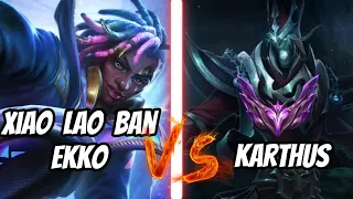 Xiao Lao Ban Ekko Jungle VS Master Karthus