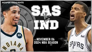 San Antonio Spurs vs Indiana Pacers Full Game Highlights | Nov 6 | 2024 NBA Season