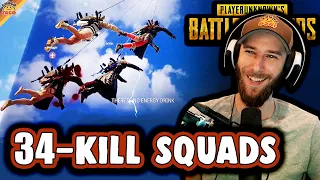 A 34-Kill Squads Slapper for chocoTaco, Halifax, HollywoodBob, & Swagger - PUBG Gameplay