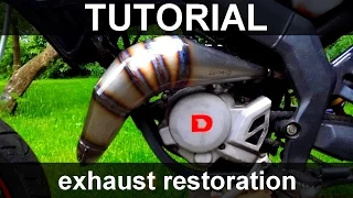 Exhaust restoration - TUTORIAL *restore 2 stroke pipe*