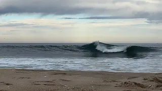 Spring 2024 surfing in NJ on Eclipse Day, sneaky little swell running!