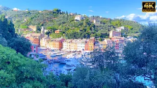 PORTOFINO - ONE OF THE MOST BEAUTIFUL VILLAGE IN THE WORLD - MOST BEAUTIFUL PLACE IN ITALY🇮🇹4K 60fps