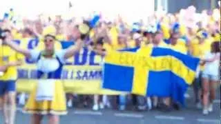 Swedish fans march in Kyiv. June 11, 2012