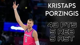 Kristaps Porzingis 43PTS 5REB 5AST | Atlanta Hawks vs Washington Wizards | ATL vs WAS | Mar 8, 2023