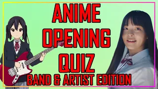 GUESS THE ANIME OPENING QUIZ - BAND/ARTIST EDITION - 15 ACTS