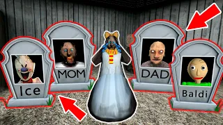 Baby Granny vs Ice Scream, Granny, Baldi vs R.I.P. - funny horror animation (30 minutes with Granny)