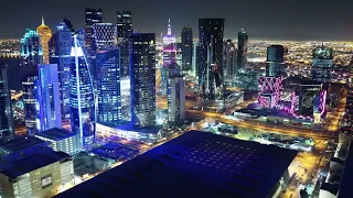 Doha Qatar 4k, Night Sights, Economy and World Cup 2022