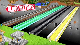 Encontramos los PUENTES MÁS LARGOS DE MINECRAFT 😱 NOOB vs PRO vs HACK vs DIOS