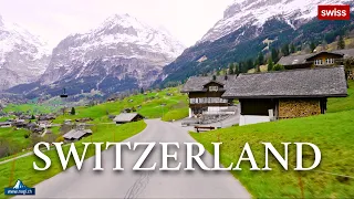 🏠🚂🚌 The Most Beautiful Drive 🚗 through Grindelwald 🚠 Switzerland 🇨🇭 | #swiss