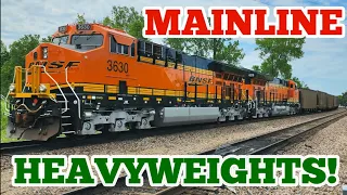 THE LATEST DIESEL LOCOMOTIVES POWER THESE HEAVY COAL LOADS WITH BONUS CATCHES!