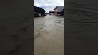 Unwetter im Oberallgäu: Hochwasser in Burgberg-Häuser