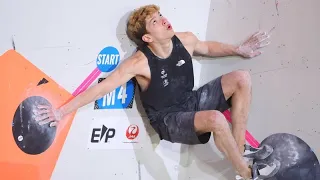 COUPE DU MONDE ESCALADE - À 18 ans, le Français Mejdi Schalck remporte l'épreuve de bloc à Hachioji