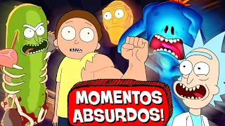 6 MOMENTOS MAIS ABSURDOS de RICK and MORTY! 🥒🤪