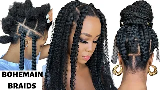 🔥CAN'T GRIP BOX BRAIDS? Try this beginner Friendly step by step / 🚫NO RUBBER BAND / Tupo1