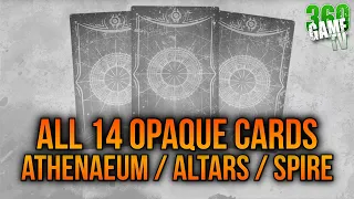 ALL 14 Opaque Cards in Athenaeum / Altars of Summoning / Savathun’s Spire Location Guide - Destiny 2