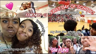 my first day of school vlog🤗(sophomore)|class, friends, and more!|Camryn Attis|#school