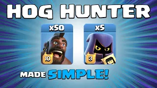 50 x HOGS + 5 x HEADHUNTERS = DREAM TEAM! NEW TH13 Attack Strategy - Clash of Clans