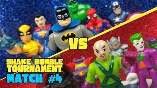 Superheroes vs Supervillains Toys Shake Rumble Tourney Match #4