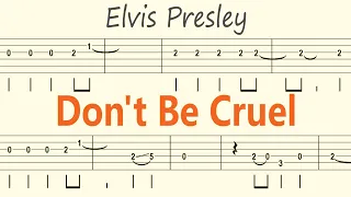 Don't Be Cruel / Elvis Presley / Guitar Solo Tab+BackingTrack