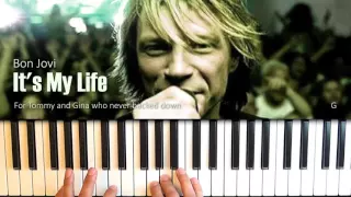Bon Jovi It's My Life Slow Version Piano Cover