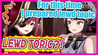 Subaru prepared lewd topic and Marine out of control at the end【ENG sub / Hololive】