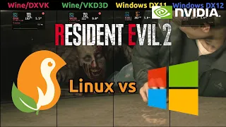 Resident Evil 2 Benchmark - DXVK vs VKD3D vs Windows