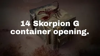 14 Skorpion G containers opening. World of tank blitz