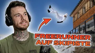 Red Bull Freerunner auf Skipiste | Fabio Schäfer reagiert