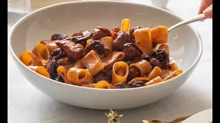 Calamarata con sugo di polpo | Ricette Tradizionali | Chef Stefano De Gregorio | Saporie