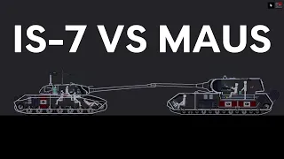 IS-7 VS MAUS | People Playground Tank Battle