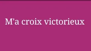 m'a croix victorieux gagner loto de 13 /12/2020