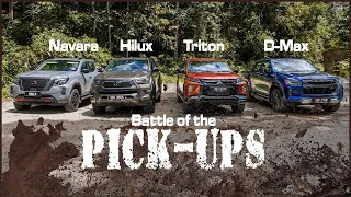 Nissan Navara PRO-4x 🆚 Mitsubishi Triton Athlete 🆚 Toyota Hilux Rogue 🆚 Isuzu D-Max X-Terrain