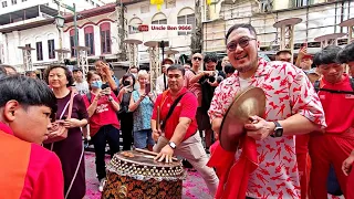 2024 CNY Lion Dance Drumming Performance #元宵節 @ Petaling Street (ChinaTown) #麻坡關聖宮龍獅團