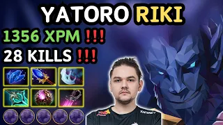 🔥 YATORO RIKI Safelane Highlights 28 KILLS 🔥 1356 XPM COOKING Gameplay YATOROGOD - Dota 2