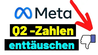 Meta Platforms enttäuscht mit Quartalszahlen😮 - Aktie fällt!!!📉