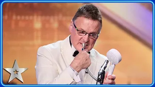 Dennis Frere-Smith plays HOSEPIPE for Simon Cowell and Judges | Auditions | BGT 2024