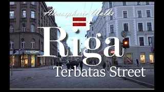 CITY WALKS: Riga Latvia Terbatas Street - Прогулка по Риге Латвия Тербатас улица